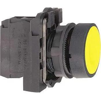 vypínač Schneider XB5AA51 Ovládač stiskací lícující, 1 Z - žlutý