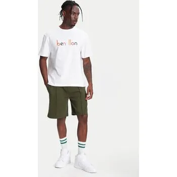 Pánské tričko United Colors Of Benetton T-Shirt 3MI6U109O Bílá Oversize XXL