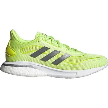 Pánská běžecká obuv Dámská běžecká obuv Adidas Supernova W - Dámské boty na běhání Supernova W od značky Adidas, v neonově zeleném provedení.