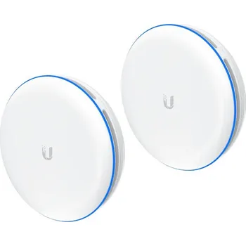 Ubiquiti UniFi UBB XG Point-to-Point jednotka, 60GHz, 5GHz záloha, propustnost 6Gbps, 1x LAN, 1x SFP+, PoE, kompletní spoj, bílý UBB-XG