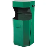 Odpadkový koš s popelníkem 50 l. - zelený