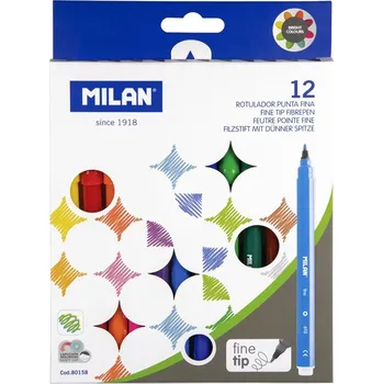 Sada popisovačů s tenkou špičkou 12 ks MILAN