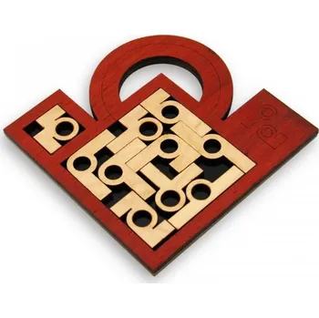 Hlavolam Skládanka P a A, čárka kroužek Tangram