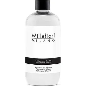 Náplň do difuzéru Millefiori Milano, White Paper Flowers, 500 ml