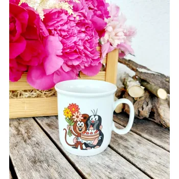 GASTON dětský hrnek 245 ml, Krteček a dort, Thun 1794 (Porcelánový hrnek 1. jakost)