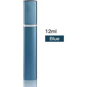 Cestovní plnitelný mini flakon na parfém 12ml | mini rozprašovač, skleněná lahvička - Modrý