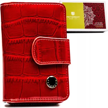 Peterson peněženka z pravé kůže červená - dámská