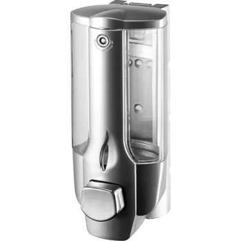 Dávkovač mýdla Ruční nástěnný dávkovač mýdla Bisk 350 ml šedý