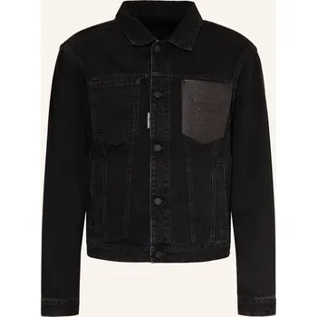 Pánské džíny dsquared2 Pánská Džínová Bunda, černá, 54