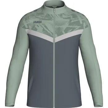 Chlapecká bunda Tepláková bunda JAKO Iconic šedo mátová Velikost: 116