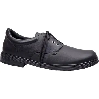 Pánské polobotky Vycházková obuv-flexiblová, De-Plus, šíře K, černá: Černá Hladká kůže 32 48 K - extra široká (27172-18756)