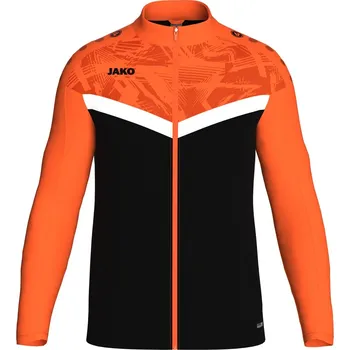 Pánská větrovka Tepláková bunda JAKO Iconic černo oranžová Velikost: 4XL
