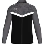 Tepláková bunda JAKO Iconic černo šedá Velikost: XL