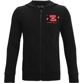 Chlapecká mikina UA RIVAL TERRY FZ HOODIE-BLK - 3413458