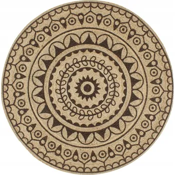 Koberec Ručně vyrobený koberec, juta, tmavě hnědá