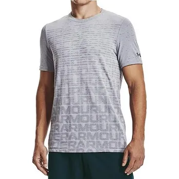 Pánské tričko UA Seamless Wordmark SS-GRY - 3471333