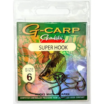 Háčky s protihrotem Gamakatsu Super Hook 10 ks