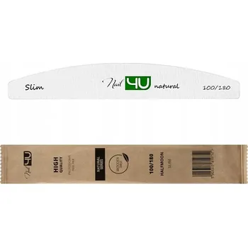 Pilník na nehty Nail4u Slim Natural loďka 100/180