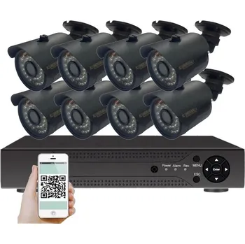 Kompletní kamerový systém 8 kamerový AHD set WN8-58A 2Mpx 1080p, H.265, CZ menu