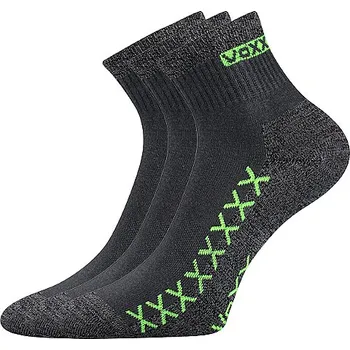Pánské oblečení Ponožky VoXX 3 kusy v balení Vector tmavě šedá Velikost: 48-51