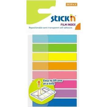 Záložky Stick’n by Hopax POP-UP, 8×45 mm, 8 barev