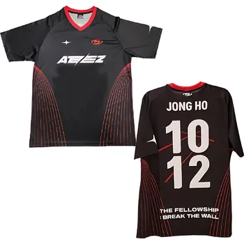 Pánské tričko Fotbalové tričko Ateez – unisex, kulatý výstřih, módní styl Velikost: L, Barva (Varianta): 1012