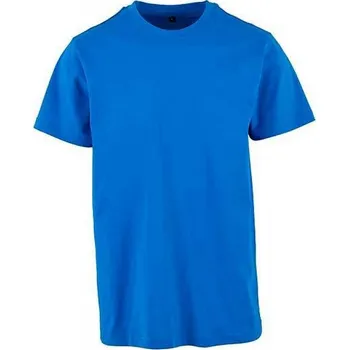 Build Your Brand Pevné úzké dlouhé triko s kulatým lemem 200g/m Barva: Modrá výrazná, Velikost: L BY004