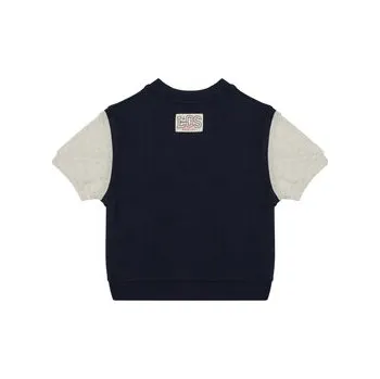 Pánská móda United Colors Of Benetton Mikina 3BC1G10IN Tmavomodrá Regular Fit 110