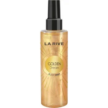 Tělový sprej La Rive Golden Dream třpytivá mlha na tělo 200 ml