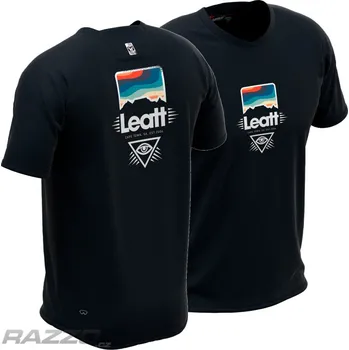 cyklistický dres Dětský dres na kolo Leatt MTB 2.0 All-Mtn Junior Jersey Black 2024 KM