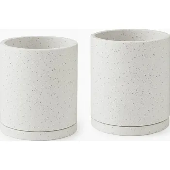 Květináč Sada 2 bílých květináčů Bonami Selection Terrazzo, ø 26 cm ID_1442097