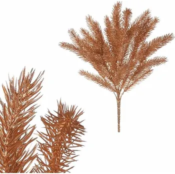 umělá květina Smrk - umělá větev, barva zlatá