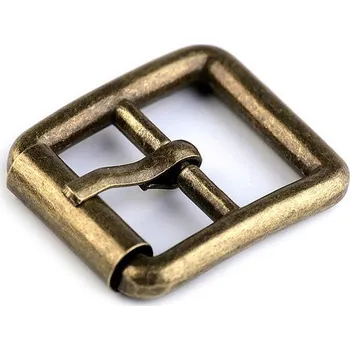 Kovová spona / opasková přezka, průvlek 20 mm Varianta: 2 staromosaz, Balení: 10 ks