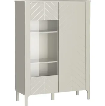 Komoda Vitrína na nohách 2D KENORA kašmír