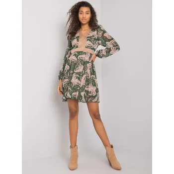 Dámské šaty Šaty LC SK 22K 3035.03P tmavě zelená M