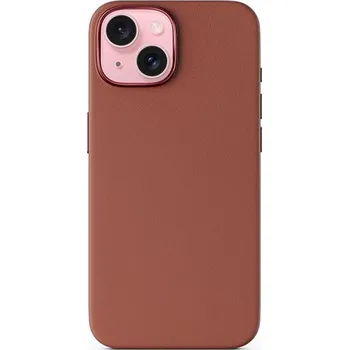 Pouzdro na mobilní telefon Epico Mag+ kožený kryt iPhone 15 - hnědý