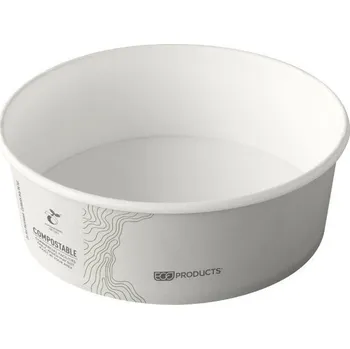 Jednorázové nádobí Miska papírová bílá s potiskem 940ml/ DOPRODEJ 25 ks