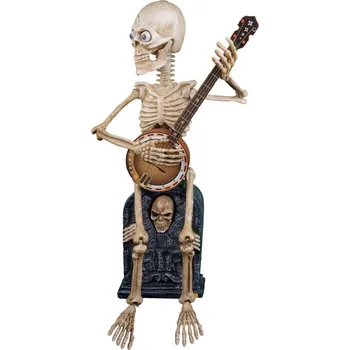 Party dekorace Banjo Bones, kostlivec s banjem, 90 cm