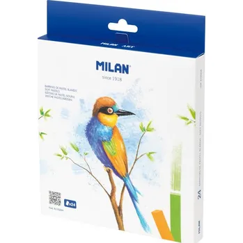 Pastelka Sada jemných pastelů v základních barvách MILAN 6110224 čtyřhranné 24 barev