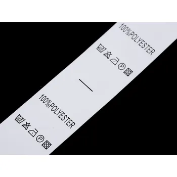 Galanterie Štítky - složení a prací symboly