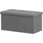 Nábytek PEGAS s.r.o. Taburet s úložným prostorem, šedá, manšestrová látka, TAB-472 GREY6