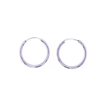 Náušnice Klasické stříbrné naušnice kruhy 40 mm