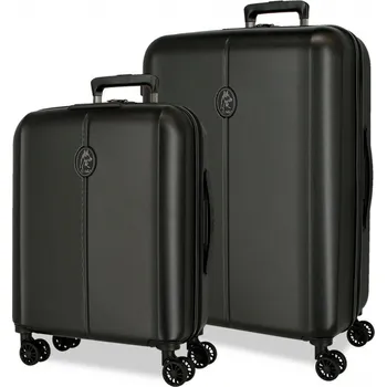 JOUMMA BAGS EL POTRO Vera Black, Sada luxusních ABS cestovních kufrů, 70/55cm, 5338921