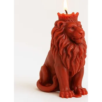 Svíčka Vonná svíčka Lev | 80 g | Svíčkománie3D | Barva: Červená