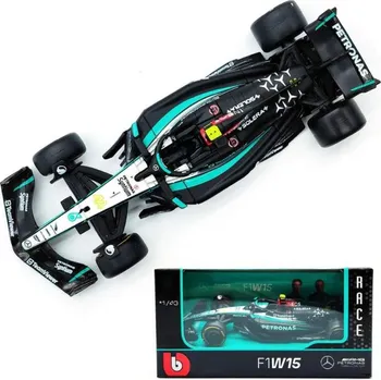 autíčko Model Mercedes AMG Petronas F1 W15 BBurago #44 Lewis Hamilton 2024 1:43
