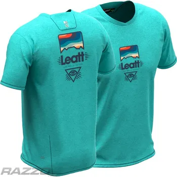 cyklistický dres Dětský dres na kolo Leatt MTB 2.0 All-Mtn Junior Jersey Aqua 2024 KL