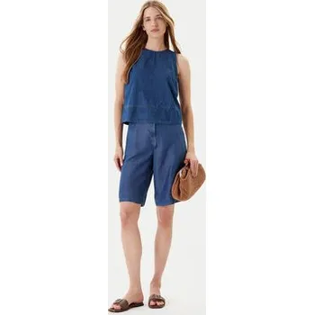 Dámská halenka United Colors Of Benetton Halenka 5DHJDH00Q Tmavomodrá Regular Fit XS