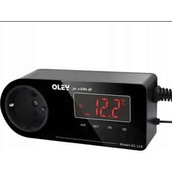 Termostat ELEKTRONICKÝ TERMOSTAT TERRARIO AC-118 LCD PRECIZNÍ TICHÝ ODOLNÝ