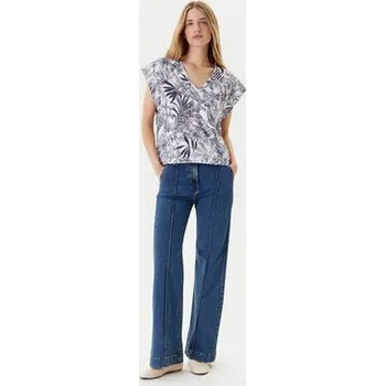 Pánské tričko United Colors Of Benetton T-Shirt 3SEBD10AE Modrá Relaxed Fit XL