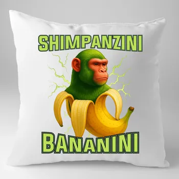Shimpanzini bananini - Italian Brainrot - polštář s potiskem